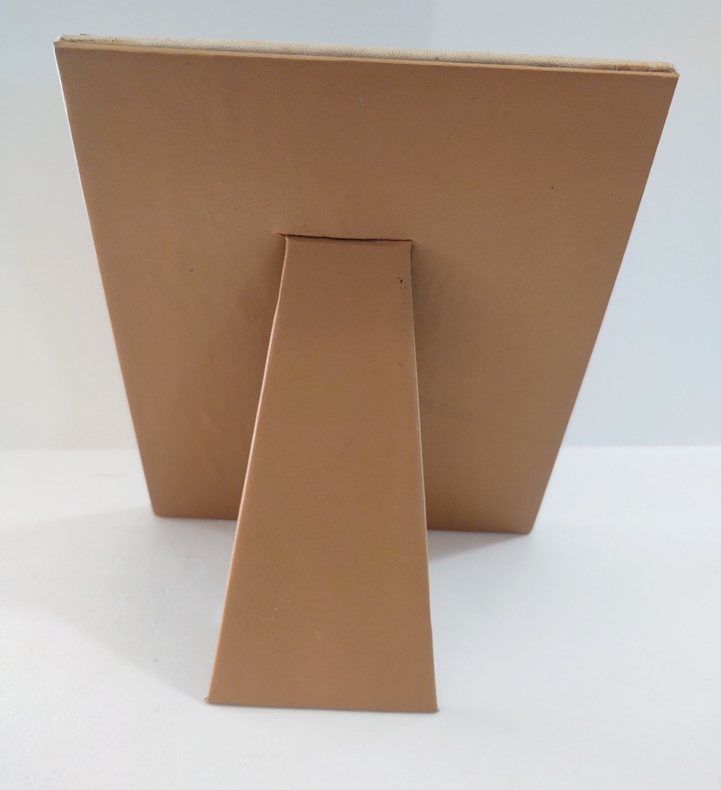 Peru Hand Painted Leather Photo Picture Frame with Peruvian Scene Native Scene