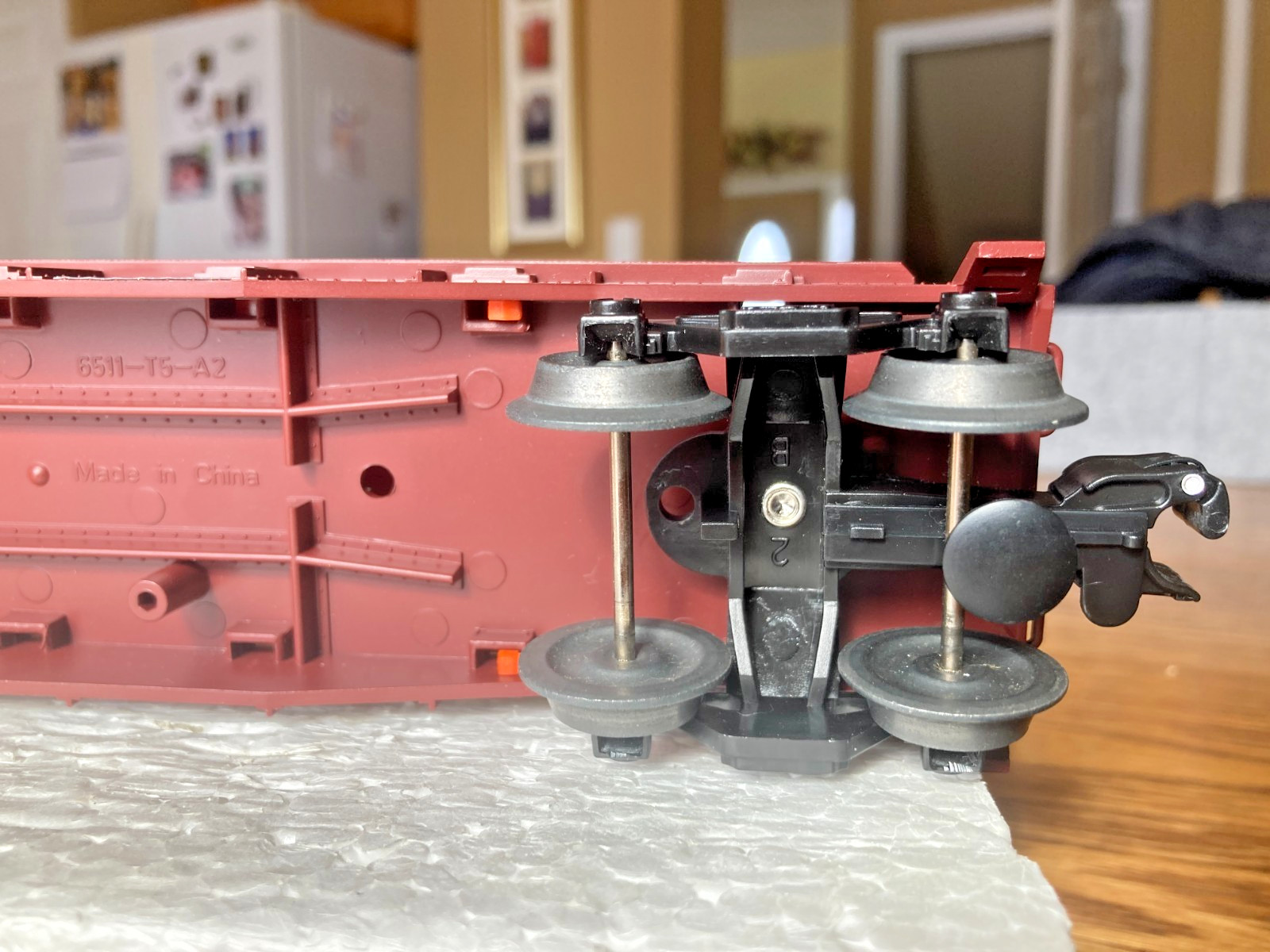 Lionel Customized SearchLight Car with Batman and Bat Signal