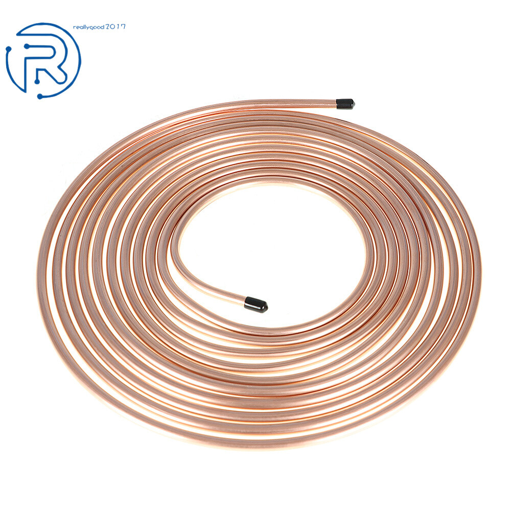 Brake Fuel & Trans Line Tubing 5/16" Copper Nickel 25 Ft Roll Coil