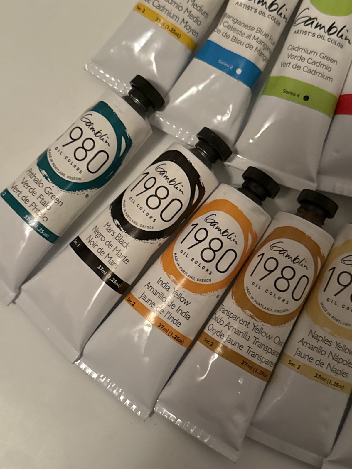 LOT OF 50 GAMBLING ARTIST'S OIL COLORS 37ml *NEW! *FREE SHIPPING!!