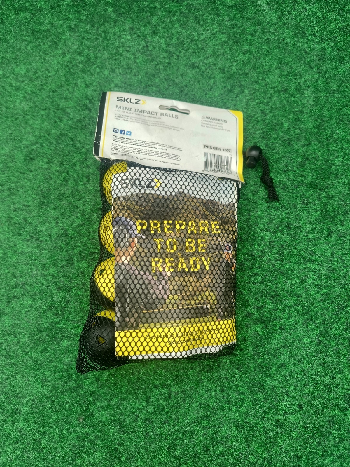 SKLZ Mini Impact Training Baseballs 12-Pack - Black/Yellow - Brand New