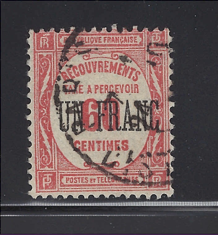 France Scott # J68 Used Surcharged Postage Due 1931