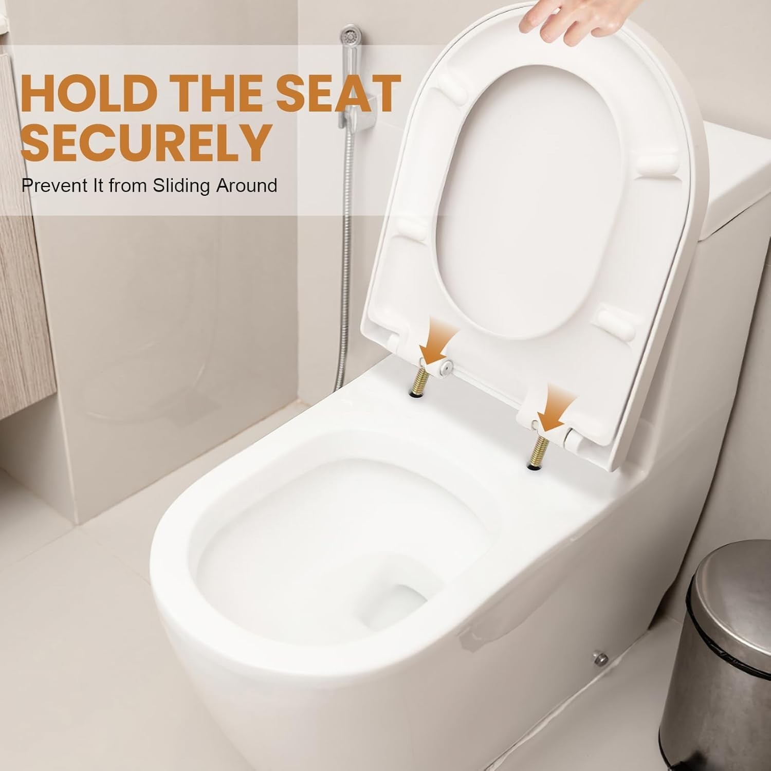 2/4 Sets Toilet Seat Screws Replacement Kit, Universal Toilet Seat Bolts, Sturdy