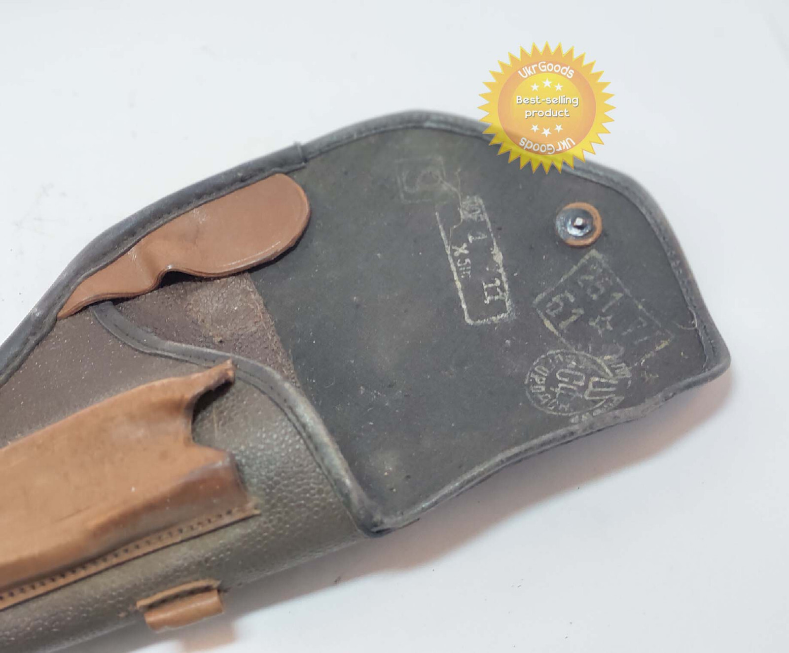 TT Gun Tokarev Holster 1950 year Original USSR Soviet Army Leather Tarpaulin