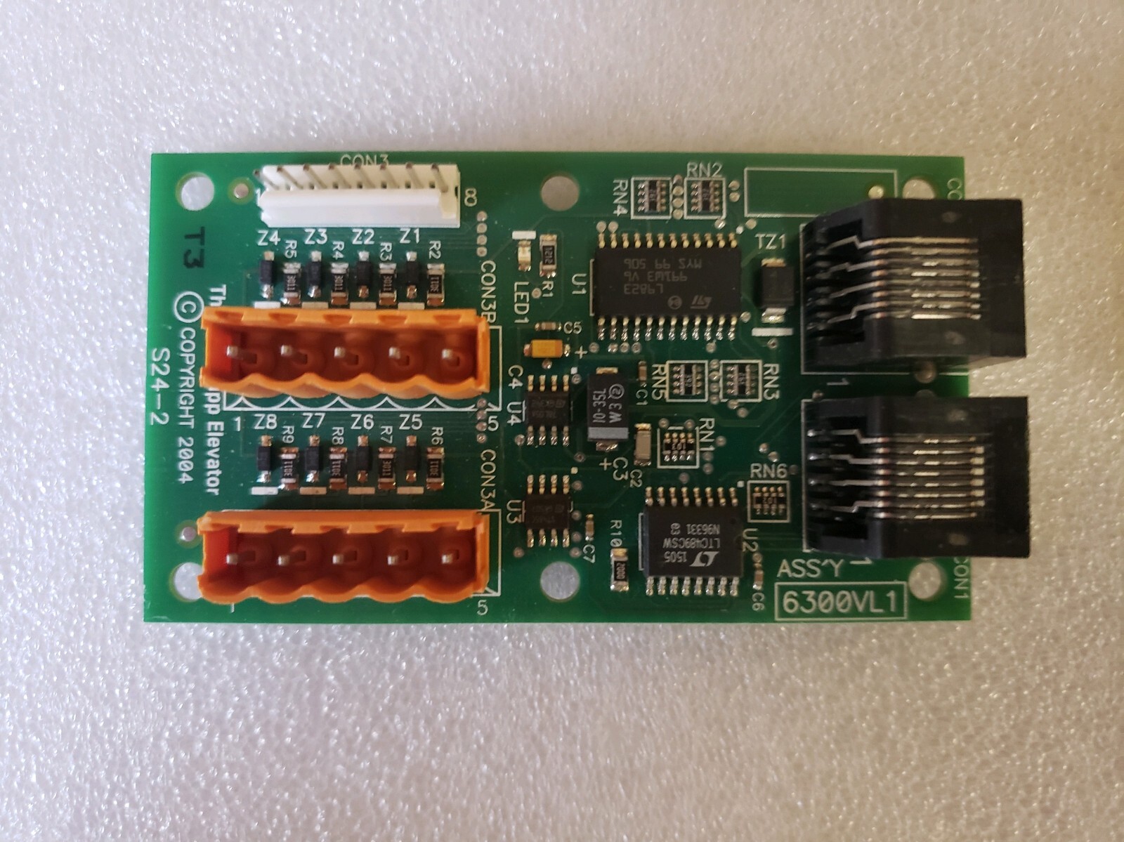 THYSSEN ELEVATOR BOARDS 6300VL1 / 9875623