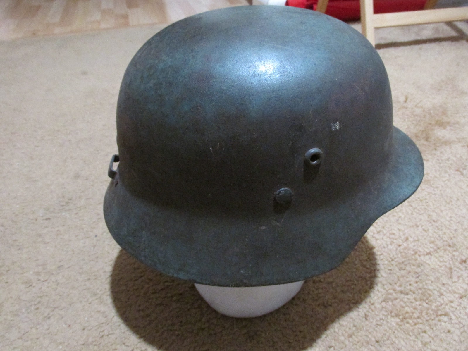 Hungarian ww2 Lego blue helmet GY (Gyor) 66