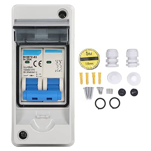 DC Disconnect Switch Electrical Breaker 1000V 25A Miniature Circuit Box IP65