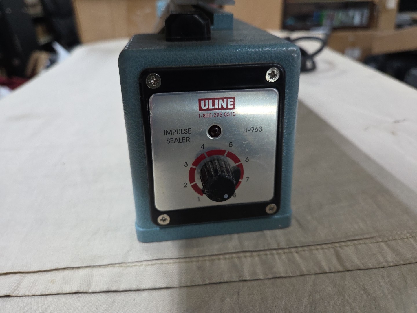 Uline H-963 16" Impulse Poly Bag Sealer KF-400HC With Cutter Free Shipping