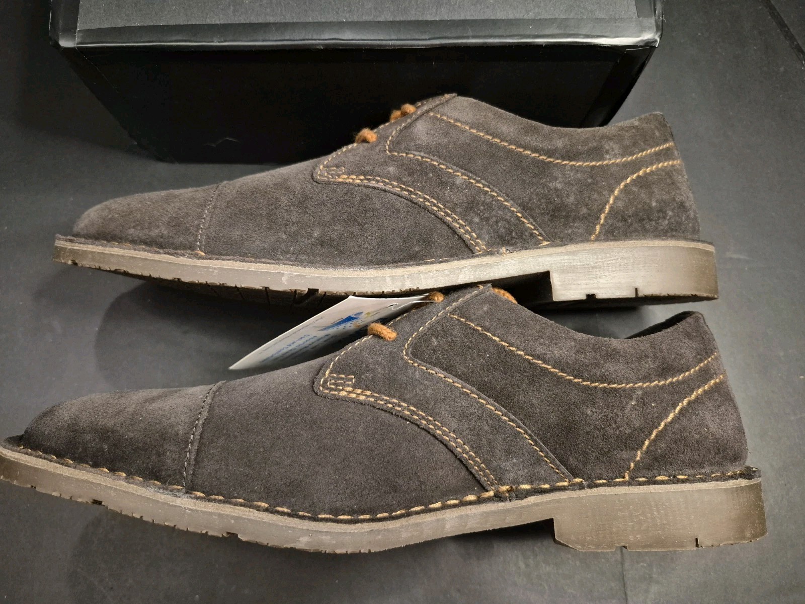 ROCKPORT ADIPRENE BY ADIDAS URBANEDGE CAP TOE BROWN SUEDE 10M V78320 NIB!