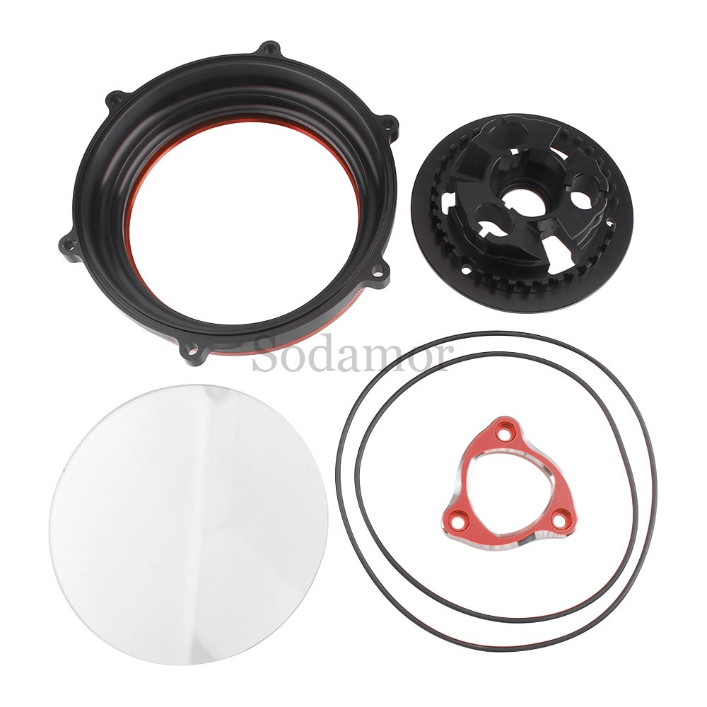 CNC Racing Engine Clear Clutch Cover Spring Retainer For Ducati Panigale V4 18+