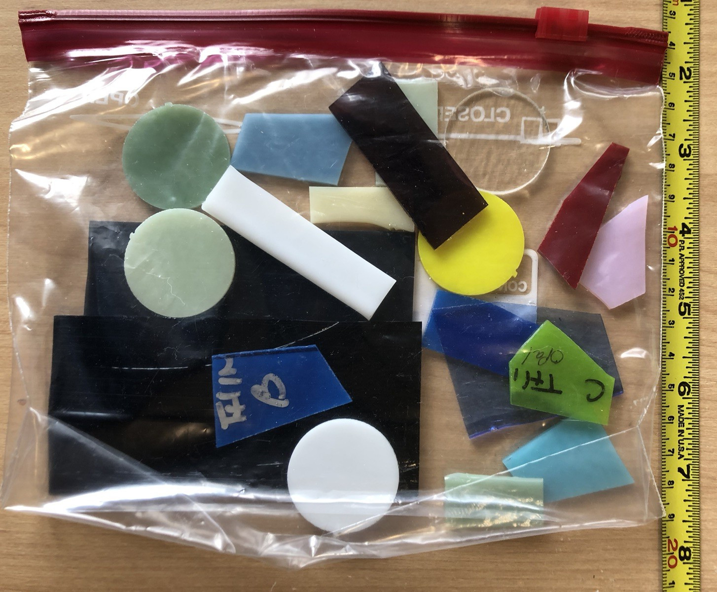 Bullseye COE90 Scrap Stringer-Confetti-Frit&More: Fusing Starter Mega Pack:Used