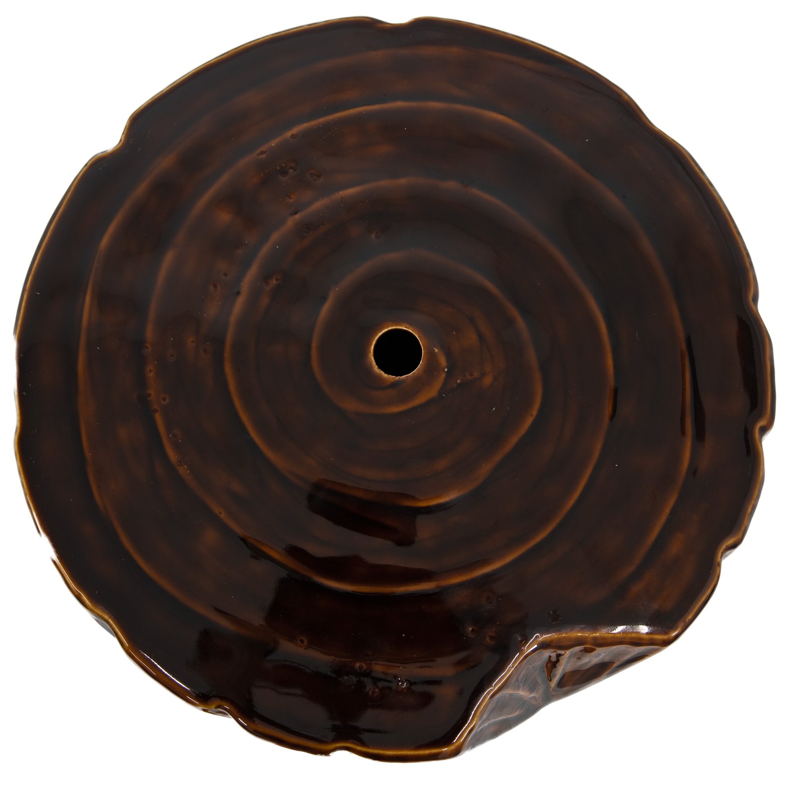 Wood-Look Tiki Head Ceramic Garden Stool - 17” by Sunnydaze