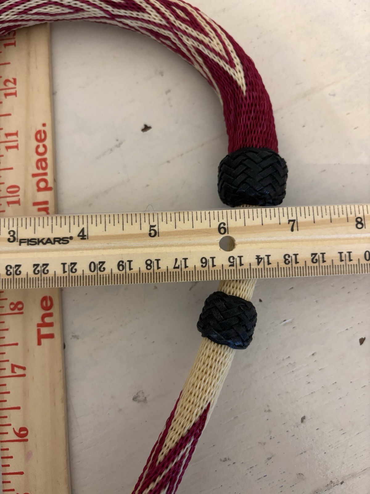 Hand Crafted Hitched Horsehair Bosal with Rawhide Core and Leather