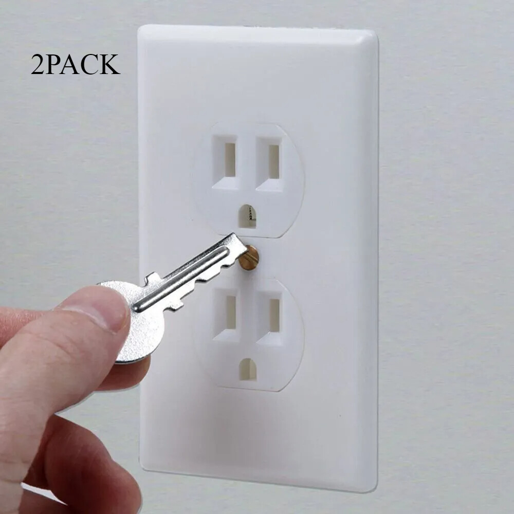 2PCS Hidden Wall Safe Security Electrical Outlet Keys Vault Secret Hide Valuable