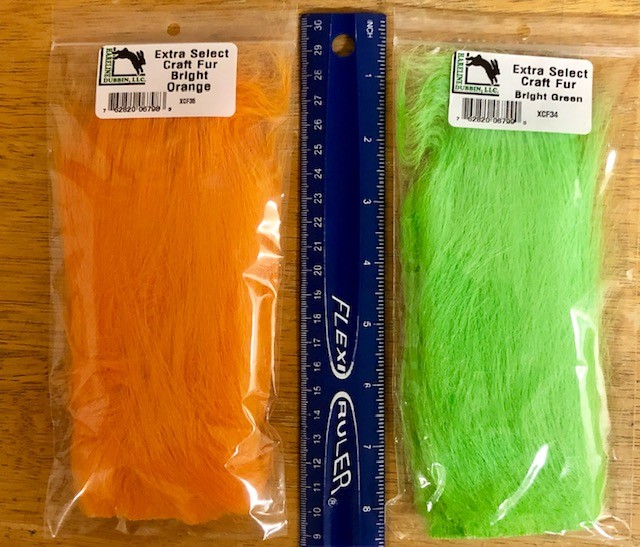 HARELINE EXTRA SELECT CRAFT FUR. ALL COLORS. FLY TYING HAIR. STREAMER SALTWATER
