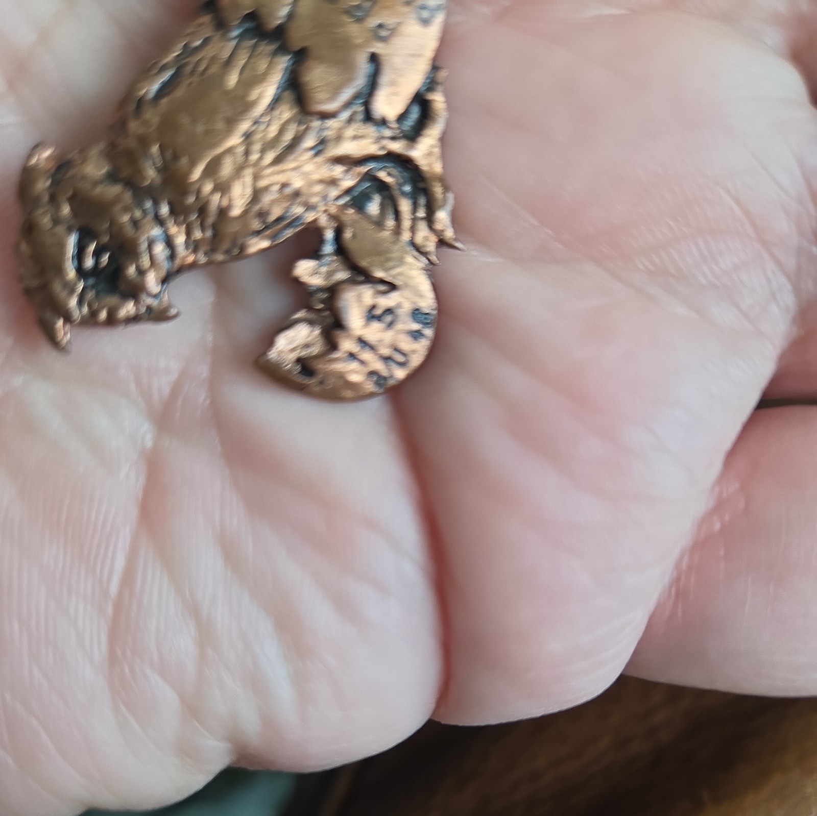 Vintage Lapel Pin Badge PERLA PALATINA German Bird coming Out of its Shell