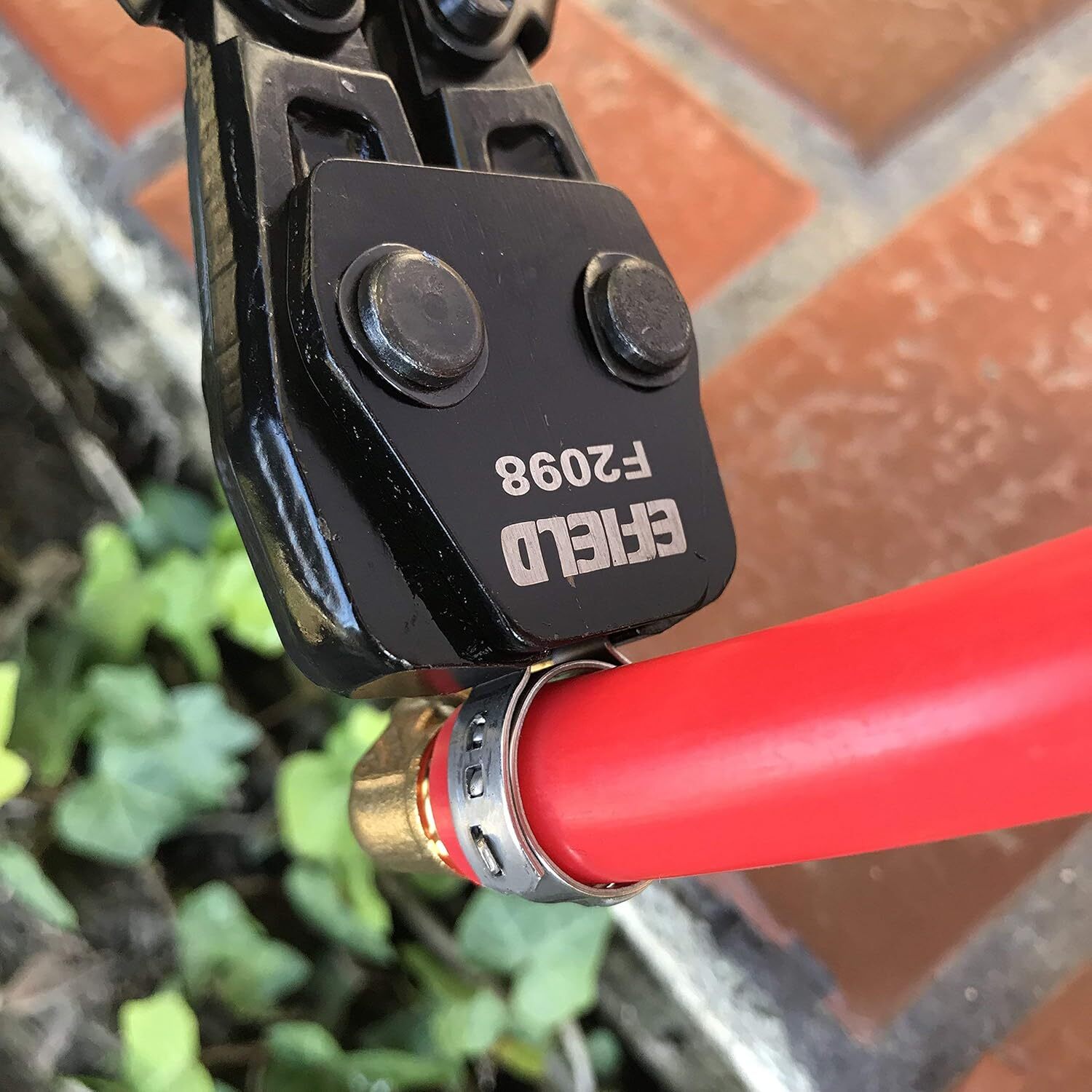 EFIELD Pex Cinch Clamp Crimping Tool & Cutter With 20 1/2"and20 3/4" Clamp Rings