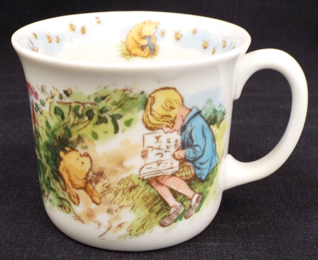 Vintage Winnie the Pooh Piglet Childrens Cup Mug Cereal Bowl Set Royal Doulton