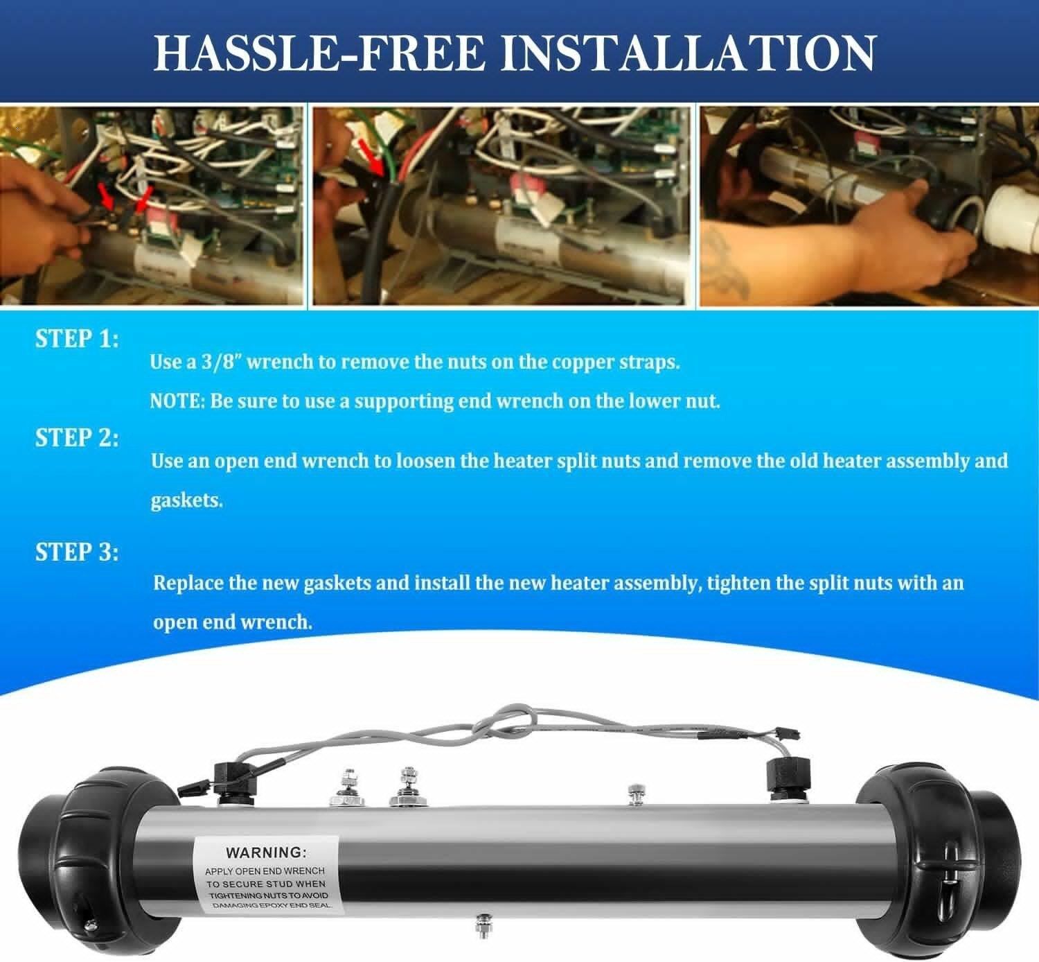 Replace Part for 58083 Balboa Hot Tub Heater Element 25-175-1010 VS M7 5.5KW