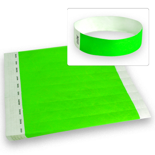 3/4inch Tyvek Wristbands 10,000 PickAColor- Bars, Clubs, Parties,Events,Security