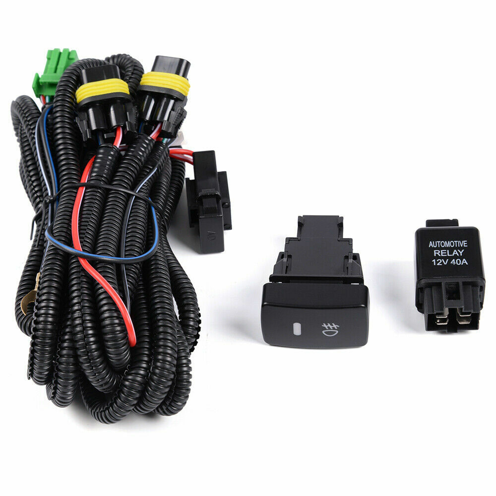 Pair For Honda Accord 2003-2007 4DR Front Bumper Driving Fog Light Lamp w/Wiring