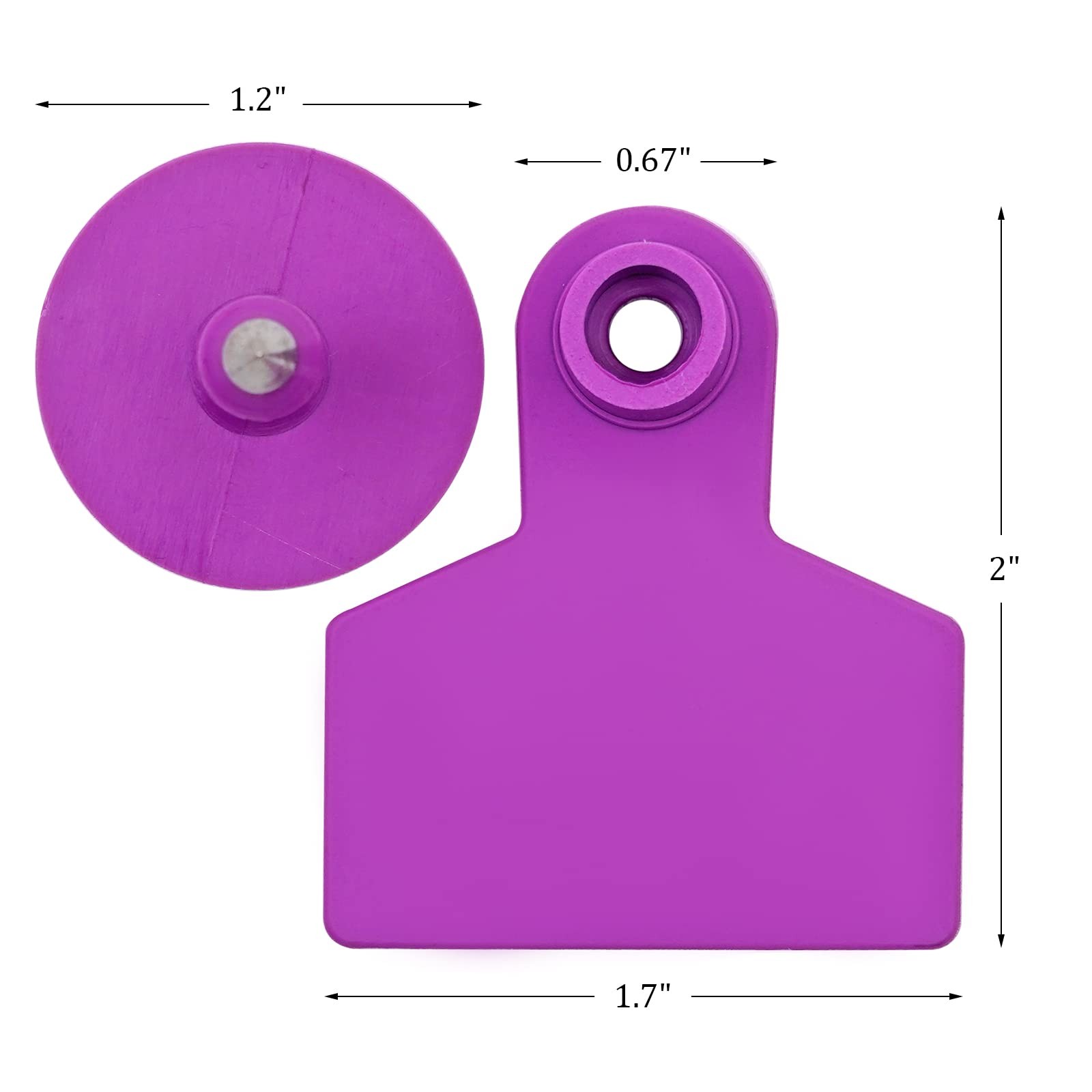 Blank Ear Tags 100 Pieces Livestock Identification Lable Blank Livestock Ear ...