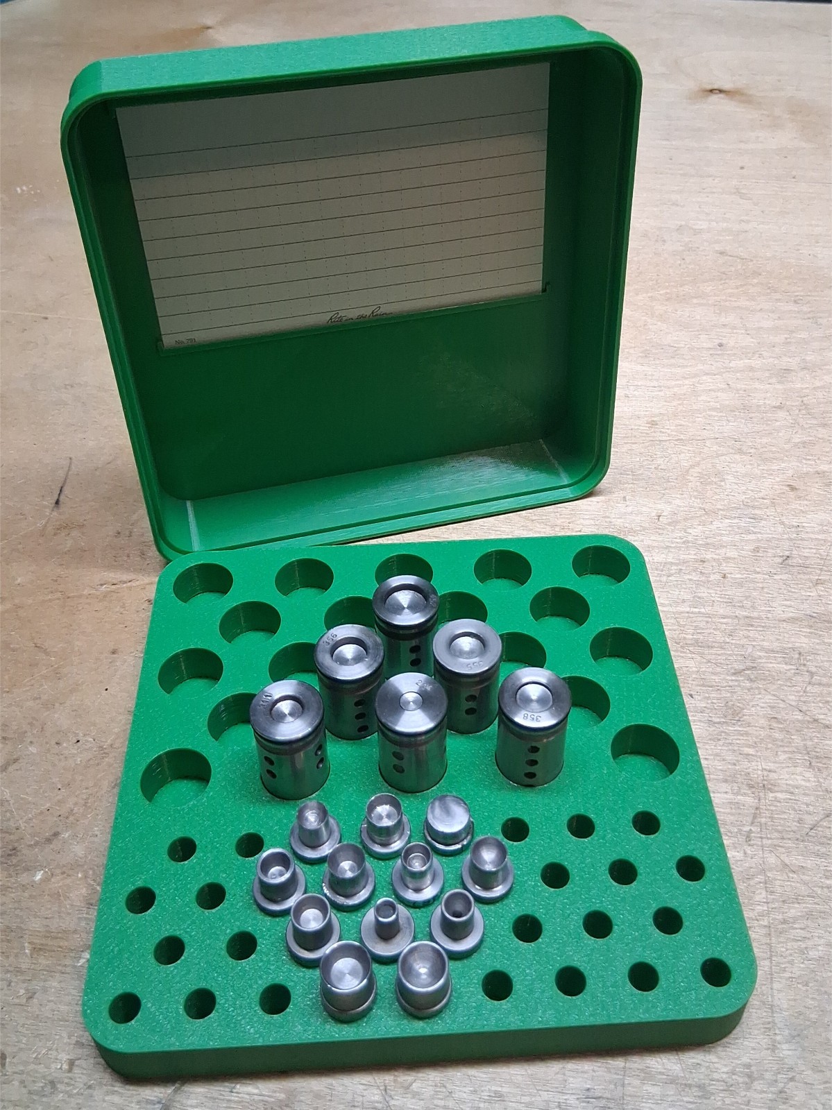 Case for Lyman 4500/450 Bullet Sizing Dies and Top Punches 6"x6"