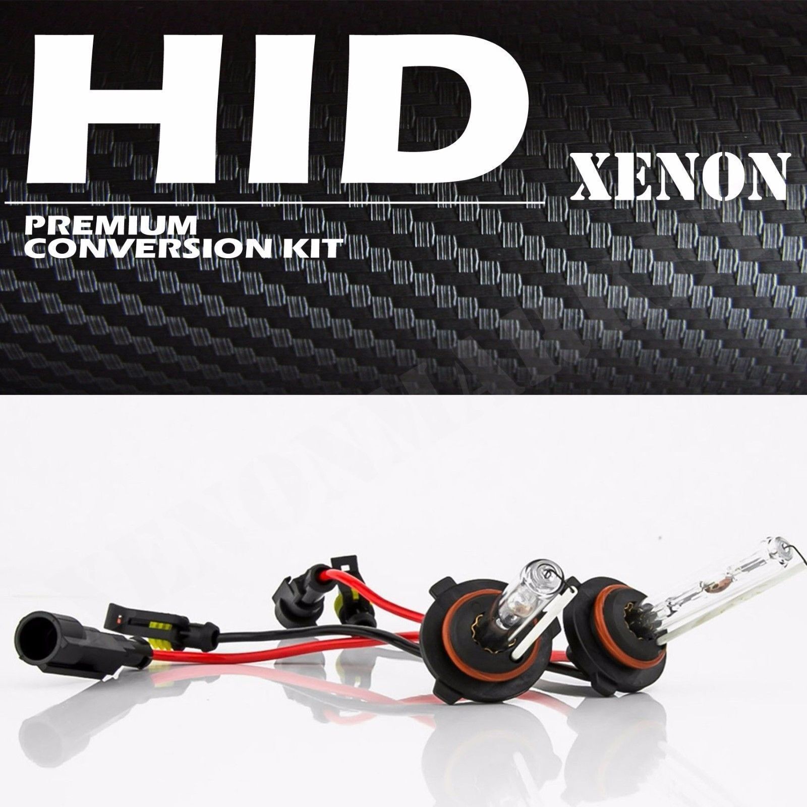 AC 55W HID Kit H4 H7 H11 H13 9003 9005 9006 9007 880 6000K Hi-Lo Bi-Xenon