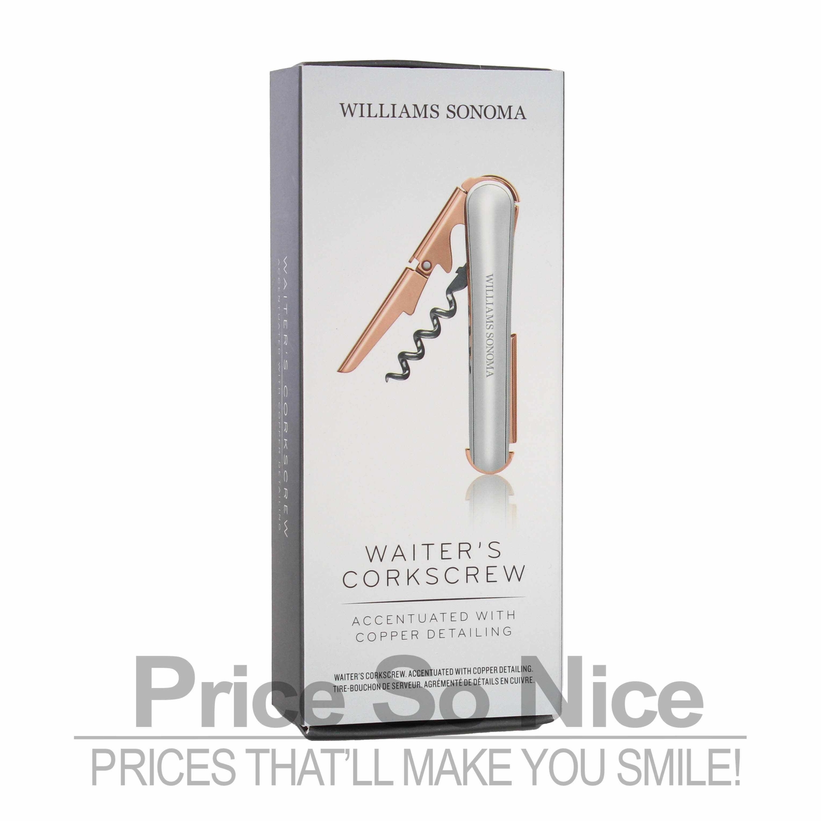 Williams Sonoma Wine Waiters Corkscrew MSRP $45 - New