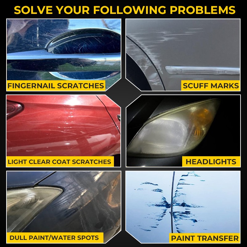 2PCS NUAN Car Scratch Remover for Deep Scratches Paint Restorer Auto Repair Wax