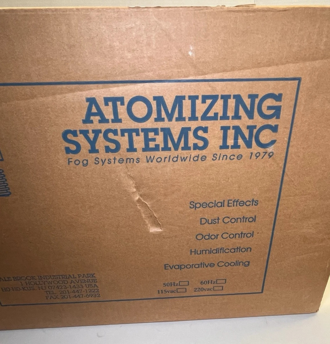 ATOMIZING SYSTEMS Commercial/Industrial Cold Fogger Disinfection,Pesticides