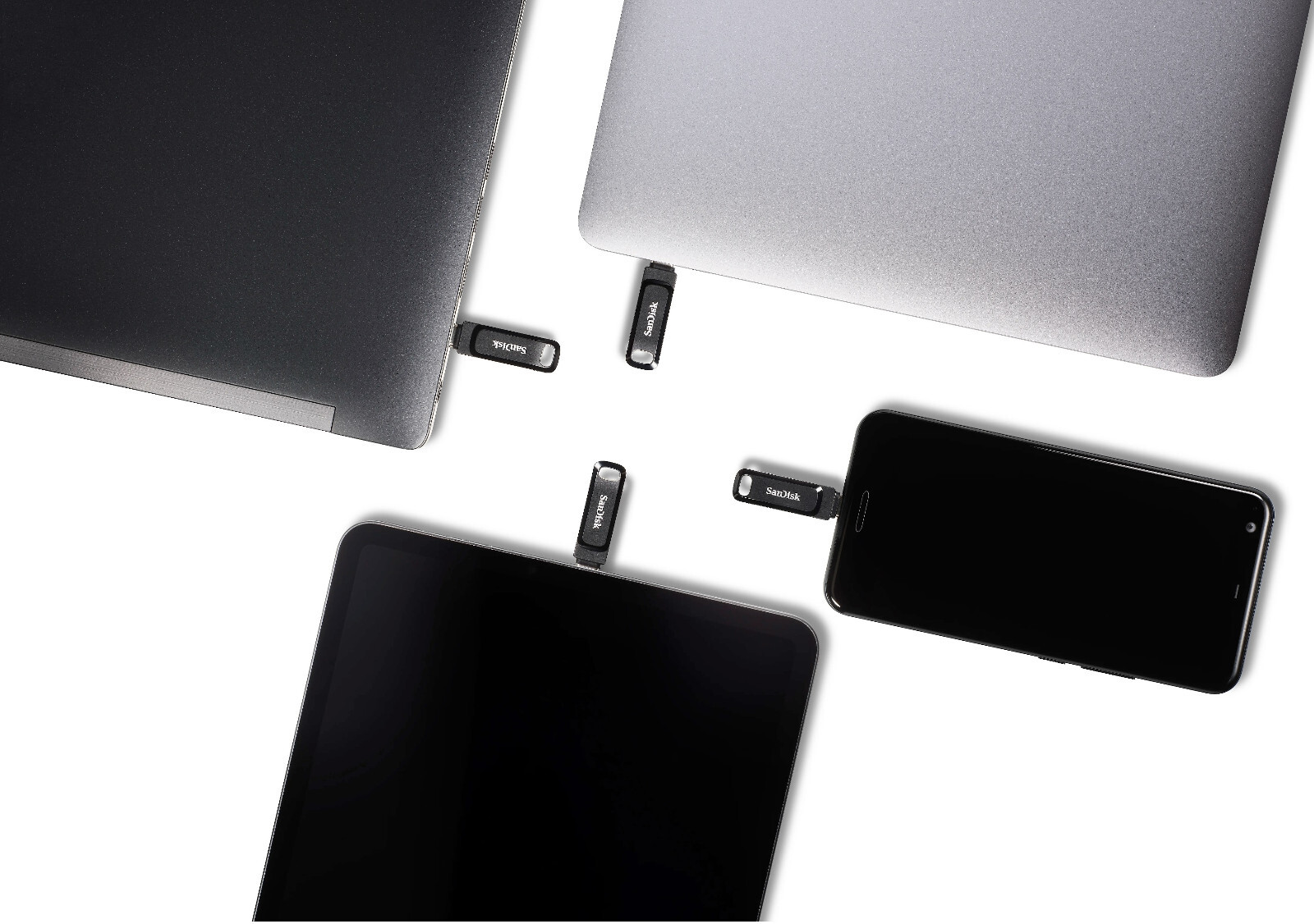 SanDisk Flash Drive Ultra Dual Go USB Type-A & Type-C 32G 64GB 128GB 256GB lot