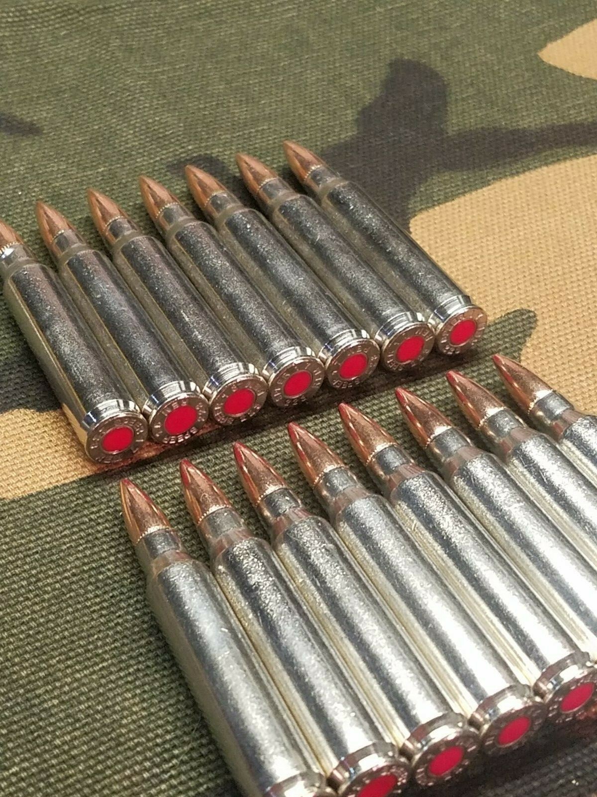 223/5.56 SNAP CAPS SET OF 15 (Nickel+ Red)