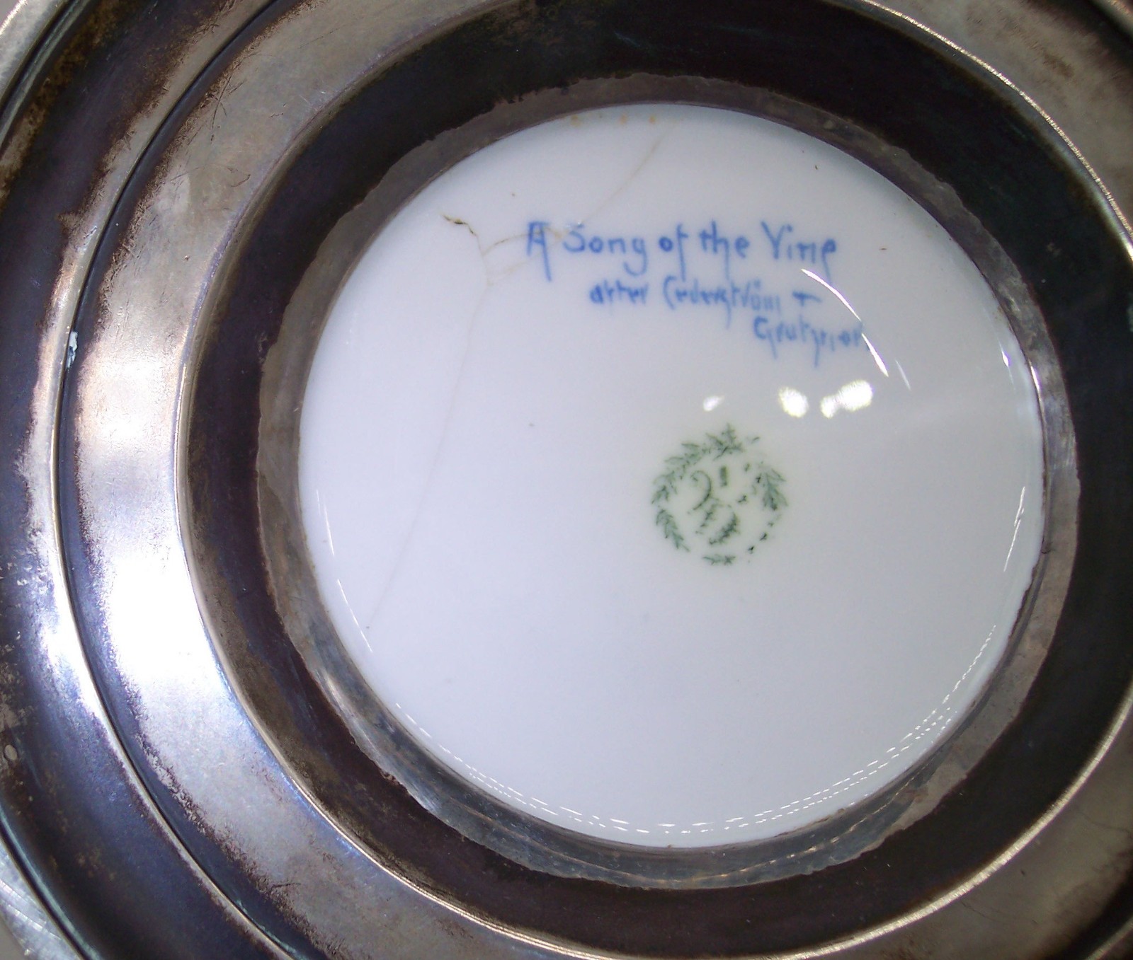 CAC Ceramic Arts Co Lenox Gorham Sterling Silver Loving Cup Stein 5 1/2 Pint