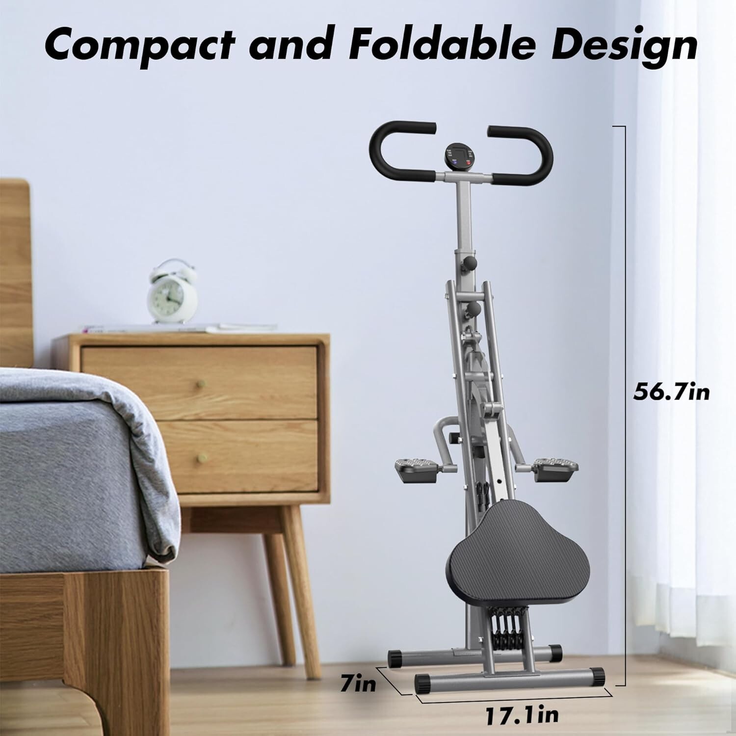 Squat Machine for Home Gym Squat Rowing Machine for Glute Trainer 4 Adjustment