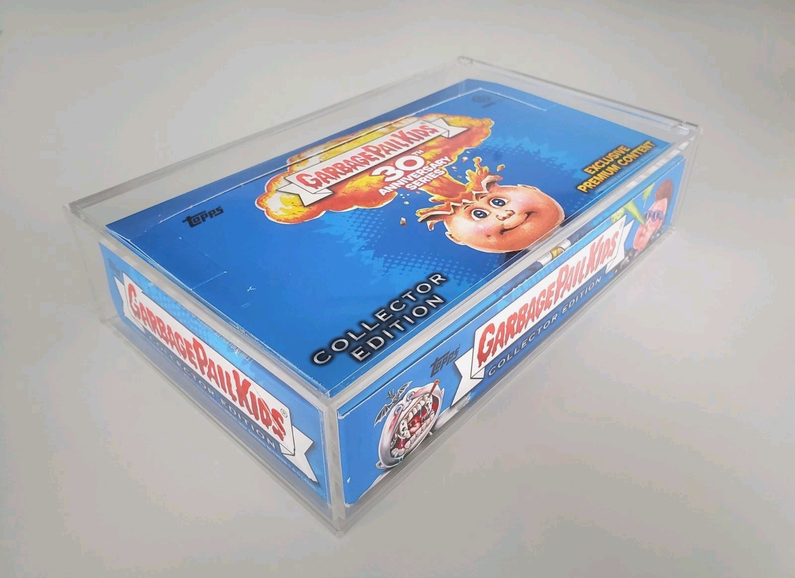 USED Garbage Pail Kids Acrylic Display Case Fits Collector Hobby Box Small Chip