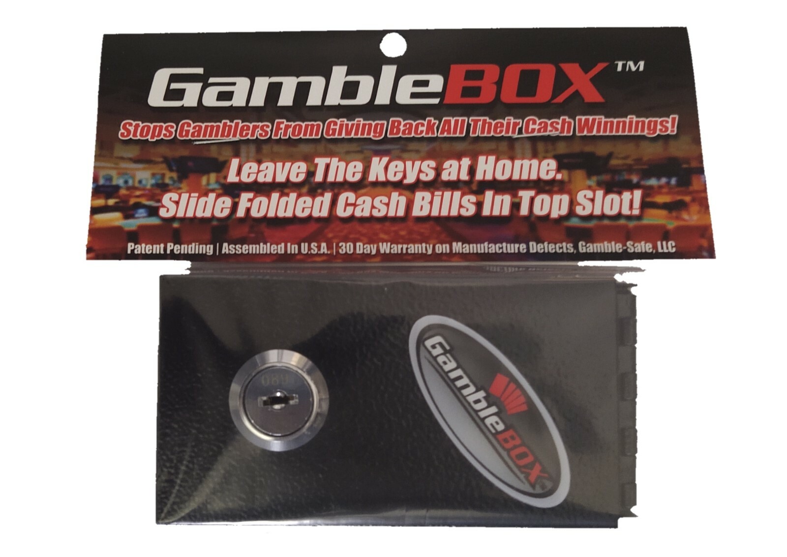 Gamblers pocket safe gamblebox casino money cash lock box gambling keeper helper