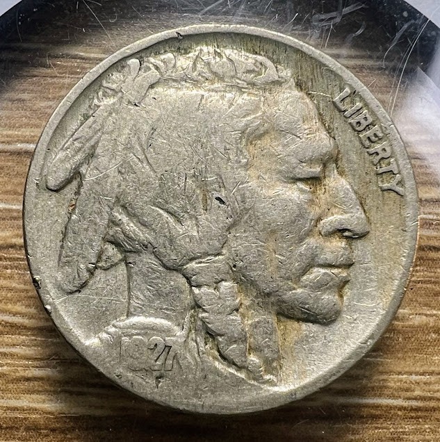 1927-P Buffalo Nickel - Actual Coin Shown - Free Shipping & Tracking INV#14