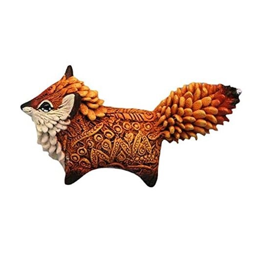 Fox Totem Statue Gift for Friends Animal Resin Crafts Ornaments Sculpture