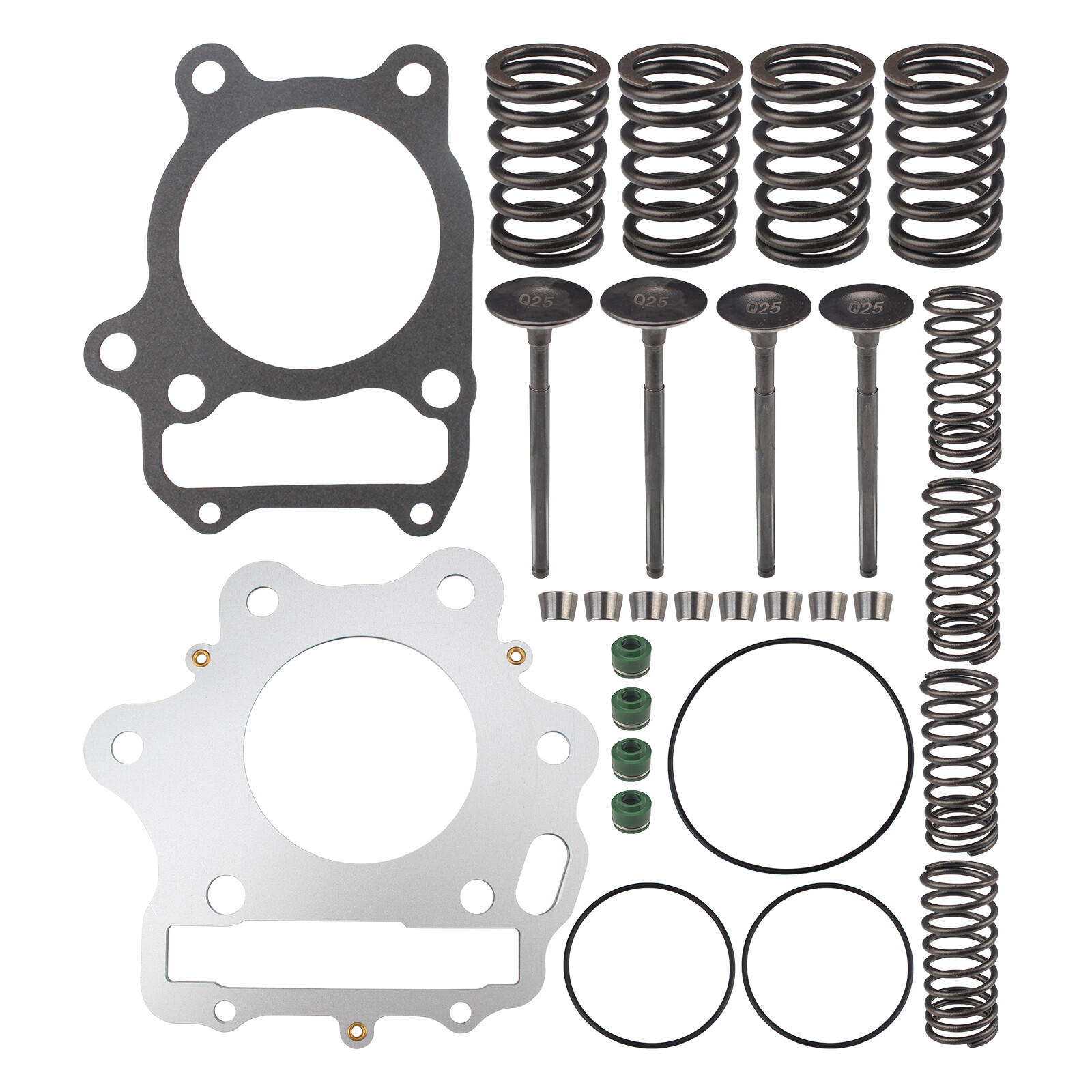 Cylinder Intake Exhaust Valve Kit for 1993-2008 Honda TRX300EX Sportrax 300 2X4