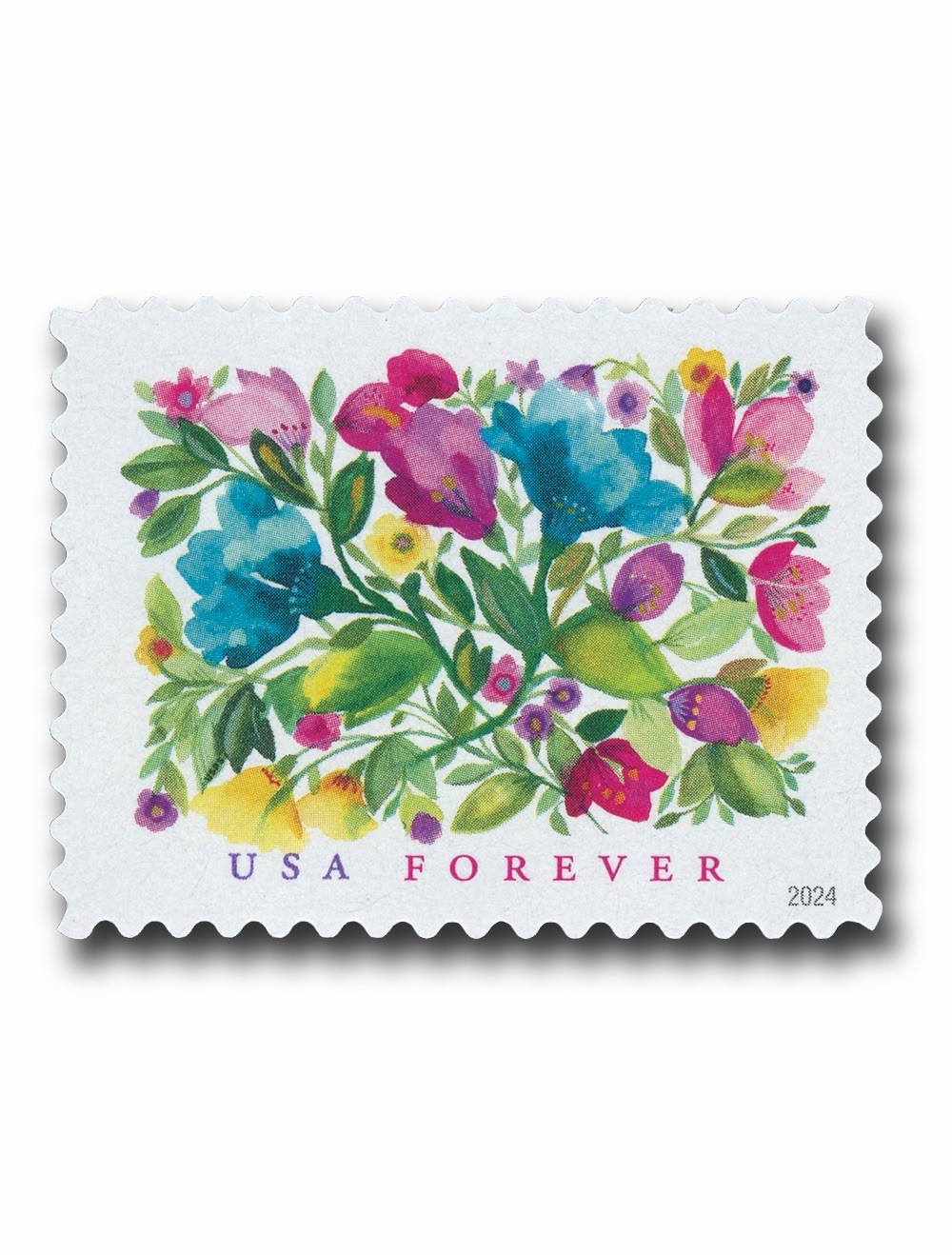 2024 USPS SHEET OF 20 FIRST CLASS LETTER STAMPS CELEBRATION BLOOMS 78¢