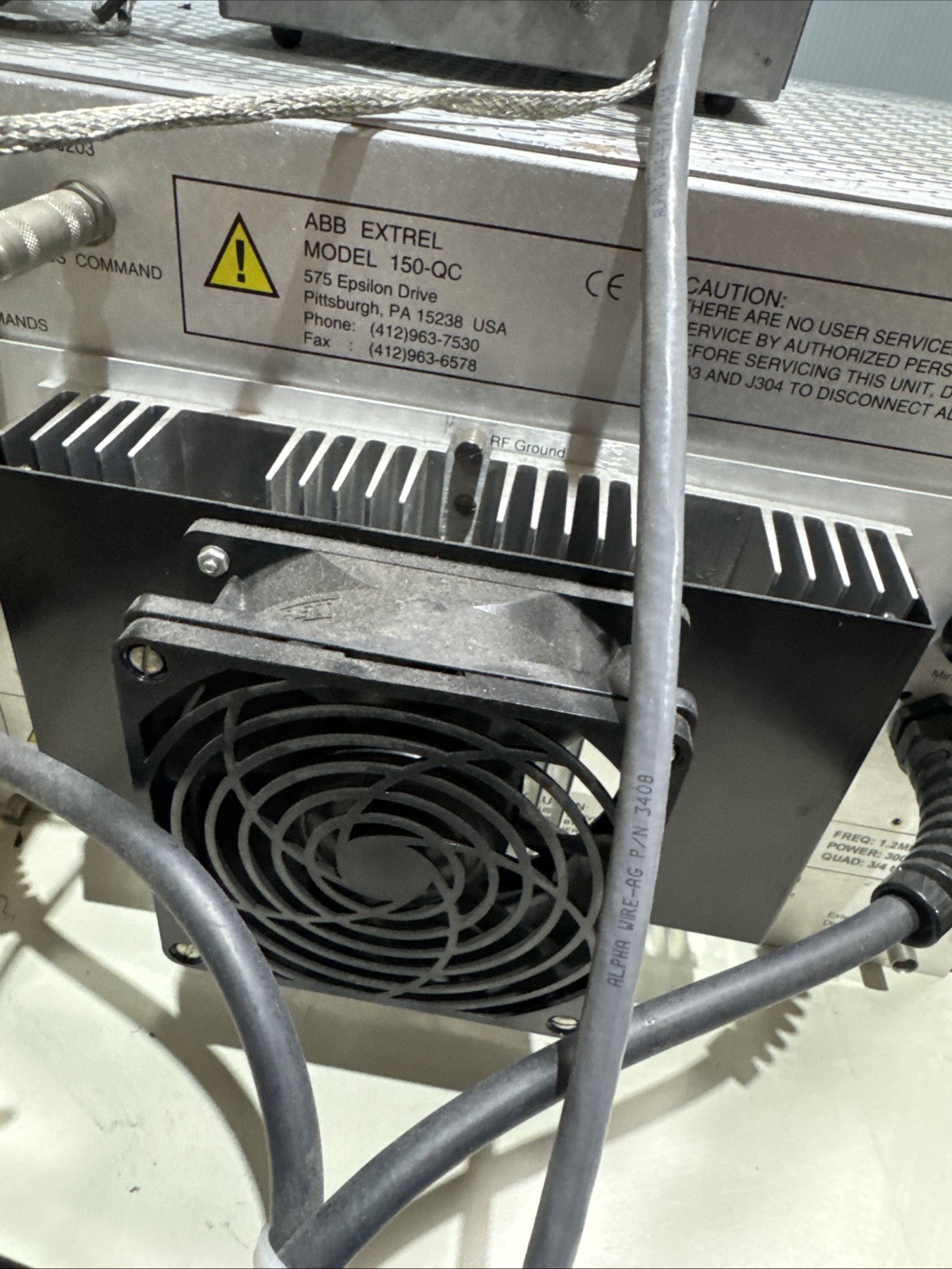 150QC Mass Spectrometer Quadrupole Controller 1.2Mhz 300Watts Merlin QMS