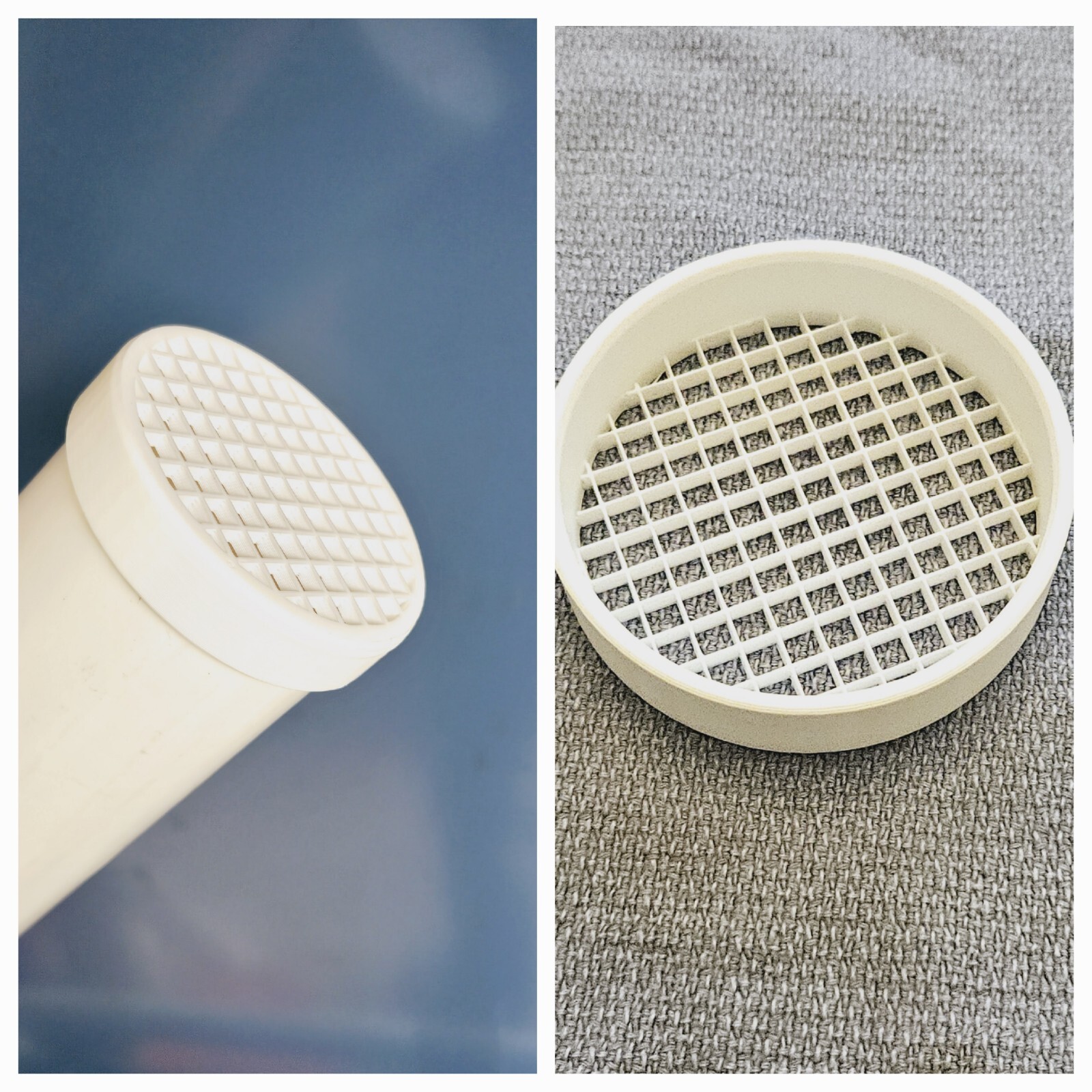 New All Plastic PVC Pipe Mesh Vent Cap, Various Sizes, Fits on Outside of Pipe