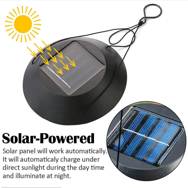 Solar Wind Chimes Lights LED Birds Color Changing Hanging Lamp Garden Home Ball