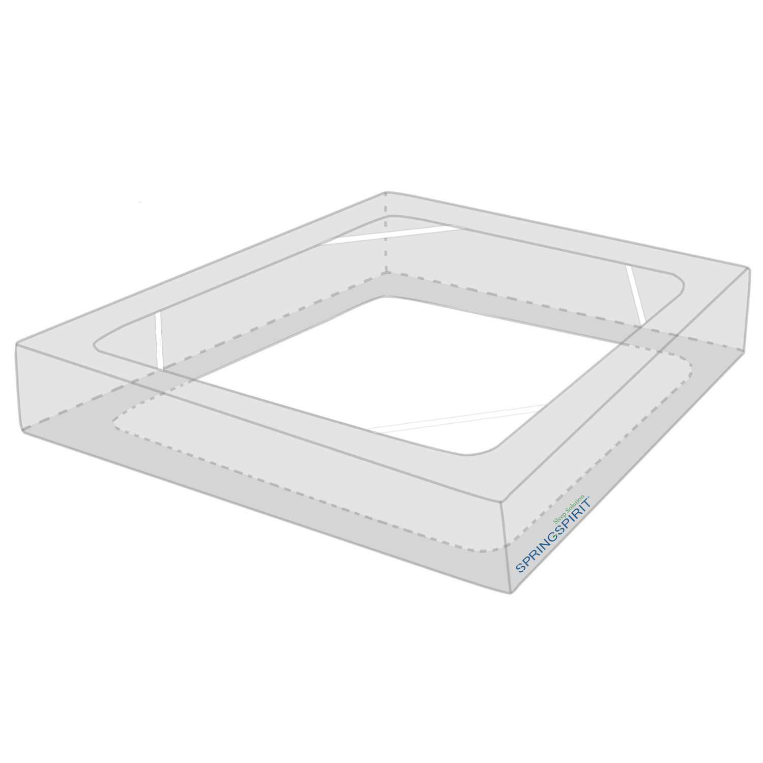 Box Spring Cover with Smooth Elastic Woven Washable Black Twin/Full/Queen/King