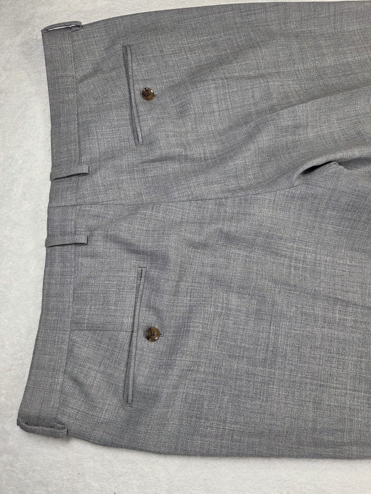 J.Crew Thompson Suit 42L 36x34 Gray 100% Wool Slim Fit Mens 2 Piece Suit Wedding