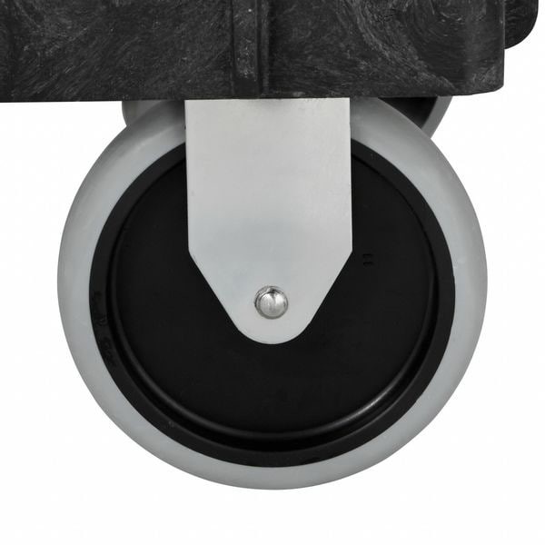 Rubbermaid Commercial Fg9t6600bla Structural Foam Utility Cart With Deep Lipped