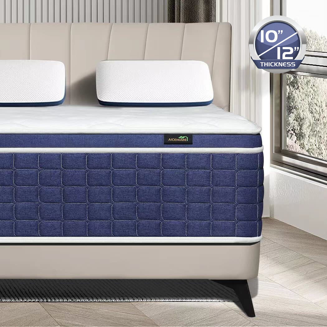 12/14 Inch Twin Full Queen King Mattress Gel Memory Foam Hybrid Bed In a Box