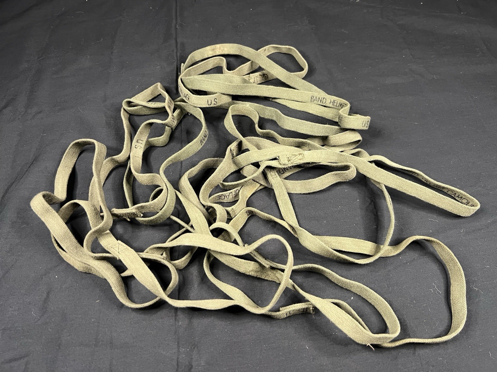 Vietnam War Helmet Band original USED condition M1 Camo Cover Band NO CATEYES