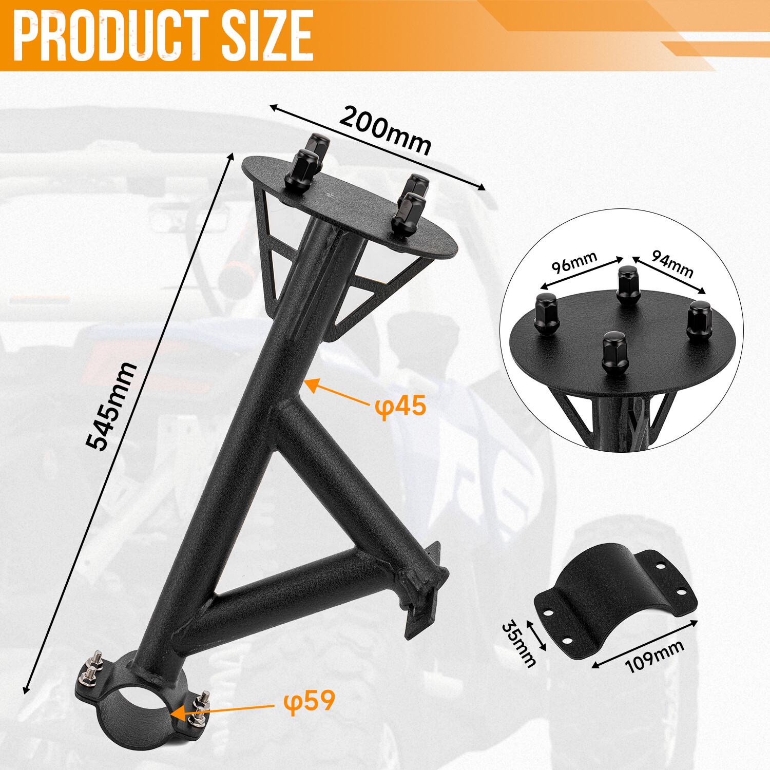 For Can-Am Maverick X3 2017-2024 New Spare Tire Carrier Mount Rack Holder Turbo